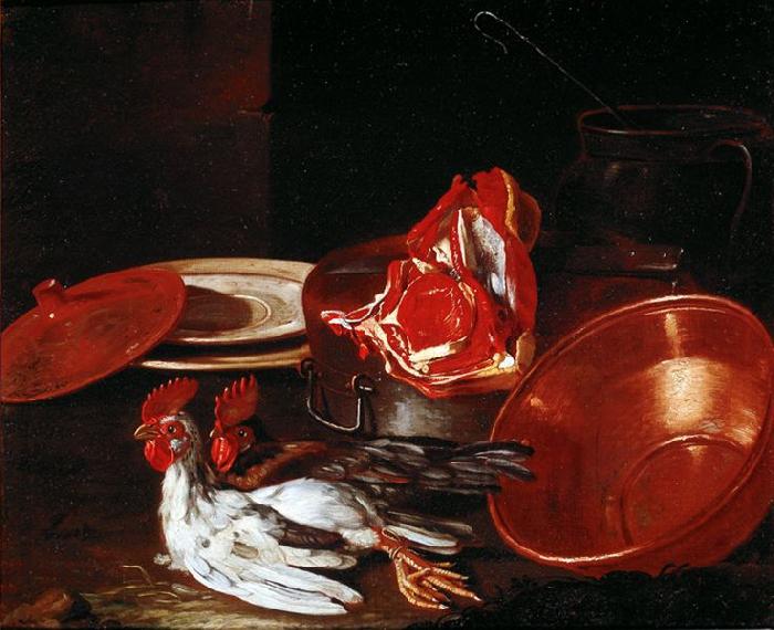 Cristoforo Munari vasellame di coccio e di peltro Sweden oil painting art
